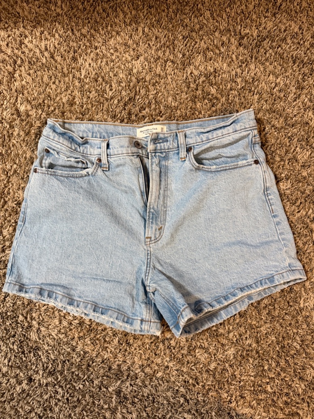 Abercrombie & Fitch Light Wash Denim Shorts